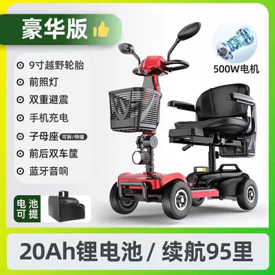 Disabled People – Qatlanan elektrik velosipedlər - luxury-double-seater-20ah-lithium-battery-approx-95-miles-range-dual-suspension