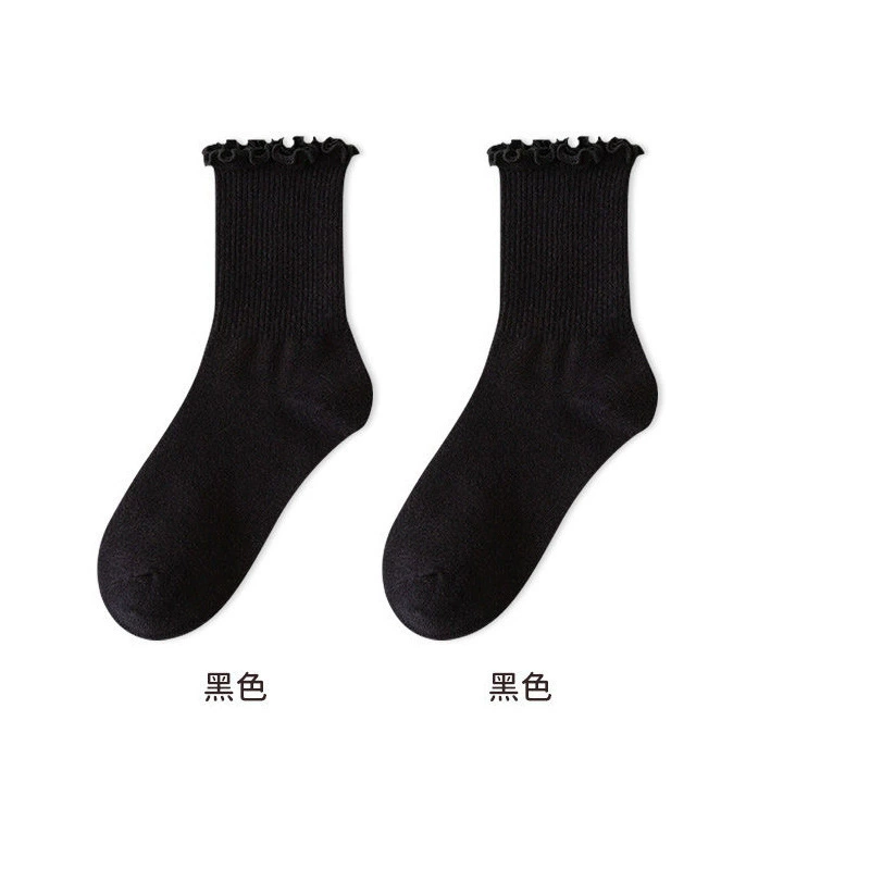 Demi-season breathable knee socks, mid-length, soft knit, versatile colors for everyday wear