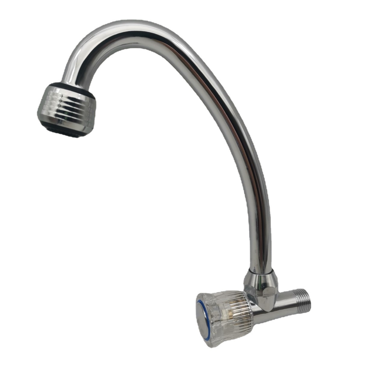 混水龙头扳手式单联式厨房龙头电镀水龙头入墙式小弯单冷菜盆龙头