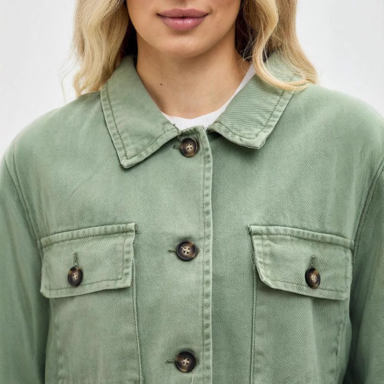 Куртка джинсовая OZON Cross-border Trade Workwear Women Loose Denim Women