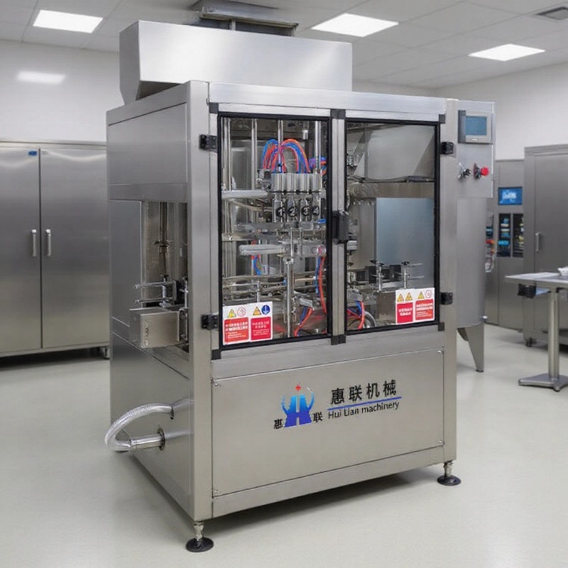 全自动食用油灌装机 直线式油类灌装设备 伺服柱塞式灌装机