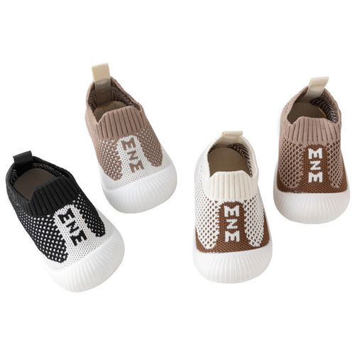 Autumn/Winter Baby Non-slip Learning Shoes for Children, Soft Sole Floor Shoes, Comfortable and Breathable Alphabet Baby Early Education Shoes