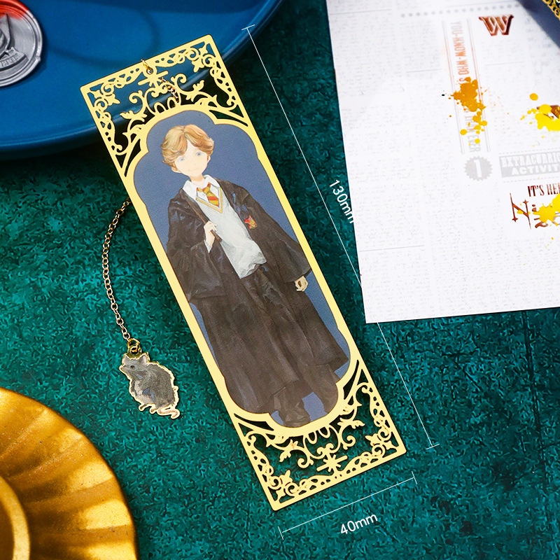 Harry Potter Regalo de Cumpleaños metal original marcador Gryffin estudiante universitario ha ventilador papelería regalo