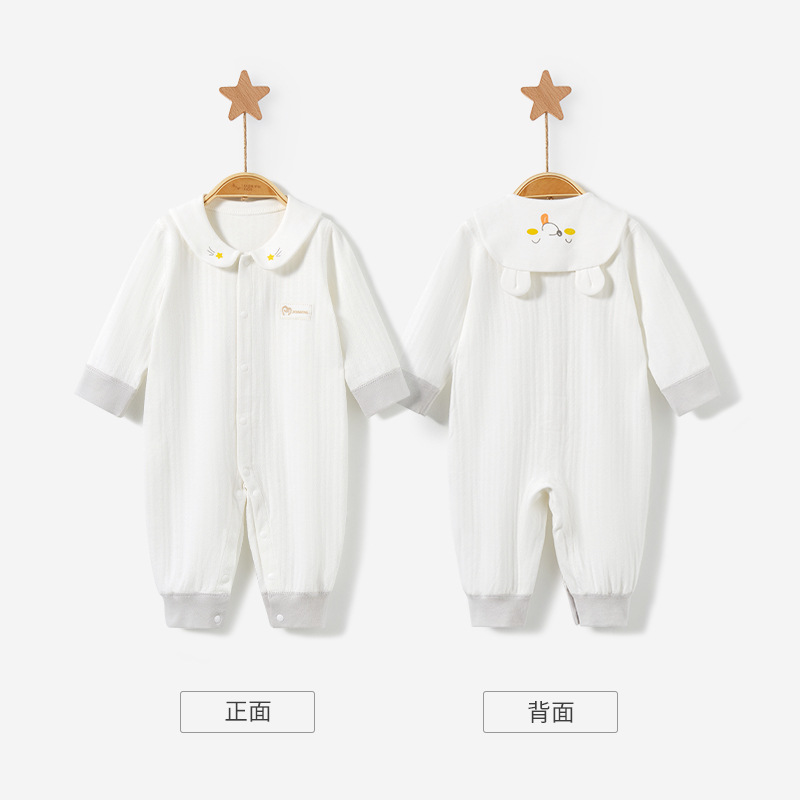 Mono de bebé Primavera, Otoño e Invierno de los hombres y las mujeres de algodón fino bebé Super lindo mameluco traje otoño recién nacido Ropa