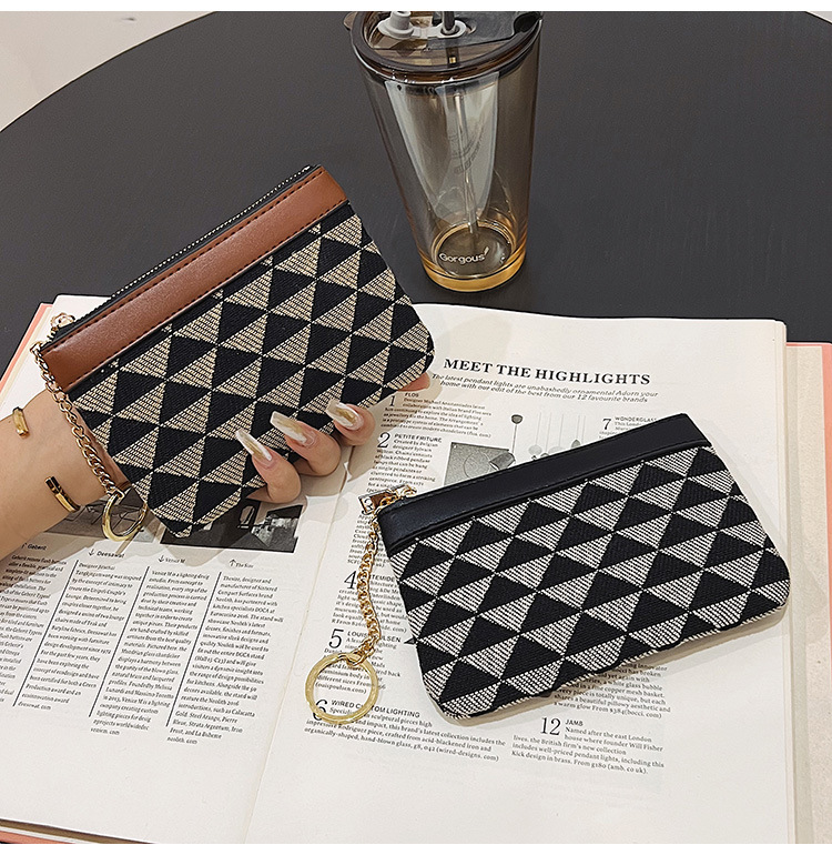 Women's Geometric Oxford Cloth Zipper Wallets display picture 4