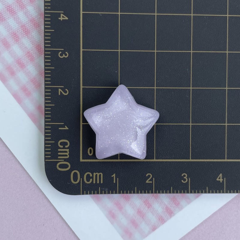 氷透五芒星キャンディー色樹脂星部品diy手作りクリームゴムアクセサリーヘアピン材料|undefined