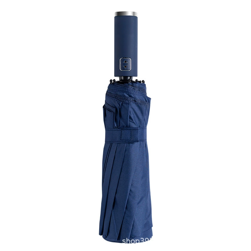 Automatic Waterproof Umbrella, 10-Rib Fully Automatic Compact Folding, Multiple Colors