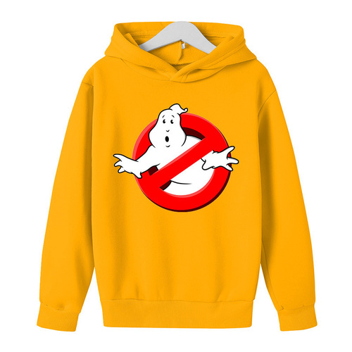 Ghostbusters Anime Print Hoodie for Boys and Girls - Autumn and Winter Cap Sweatshirt