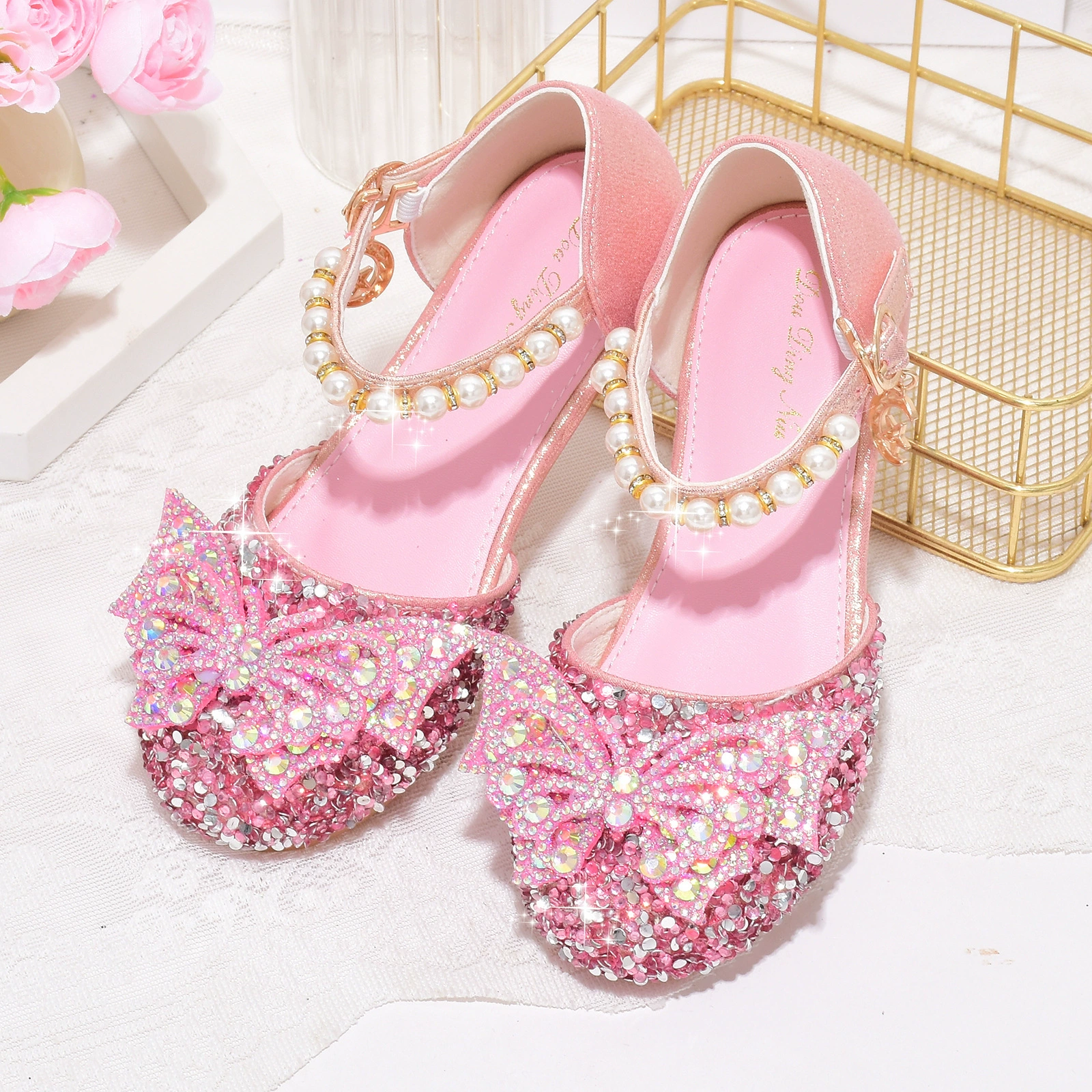 Детские хрустальные туфли Летние маленькие девочки