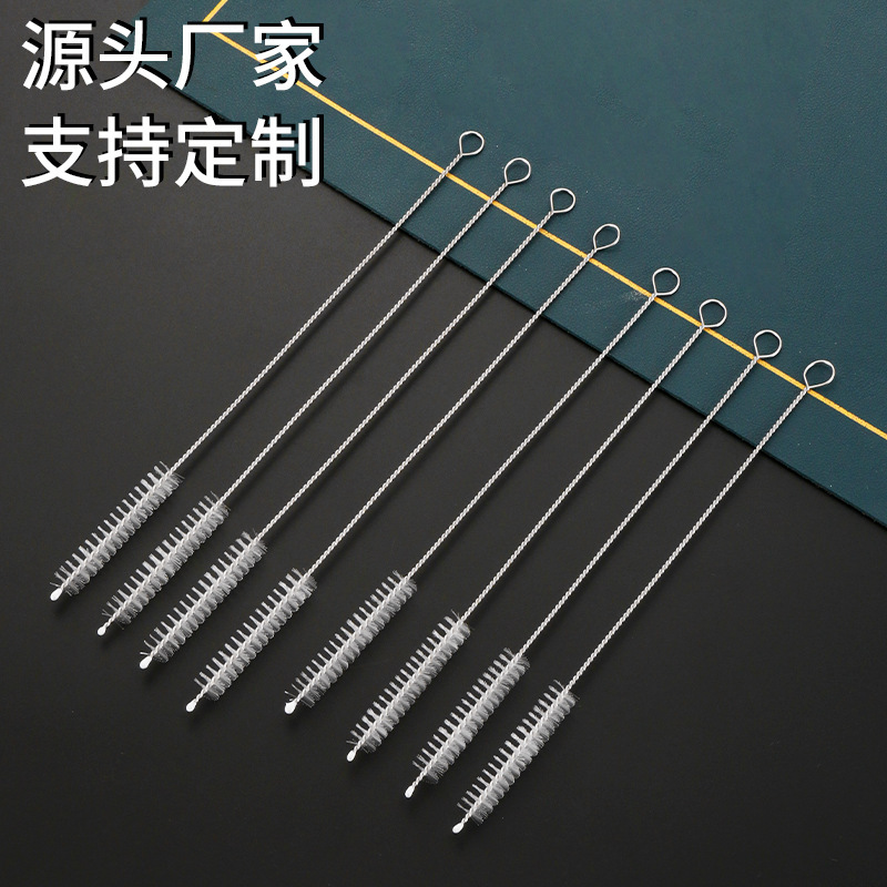 Straw Brush Cleaning Brush Gap Brush Pipe Stainless Steel Plastic Silicone Tube Nylon Inner Hole Kettle Spout Brush Baby Bottle Brush