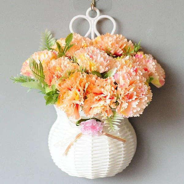 Sky Blue Orange Kang Naixin Flower Basket