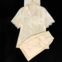 夏季法式短袖蕾丝家居服