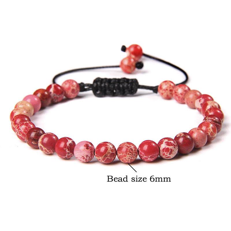 Ethnic Style Solid Color Natural Stone Beaded Bracelets display picture 1