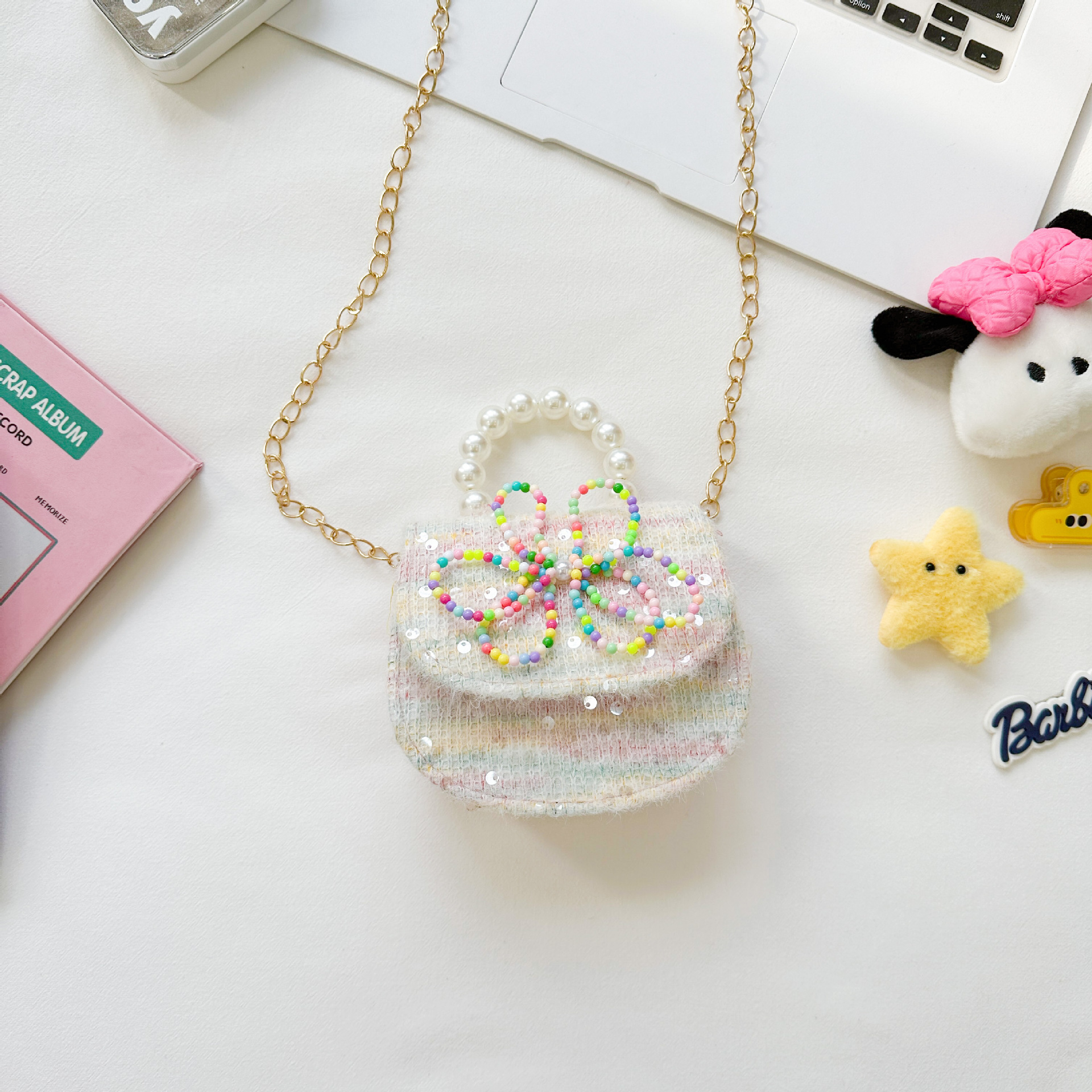 Bonito bolso de niños en línea nueva moda extranjera bebé niña princesa cambio de hombro mochila de moda