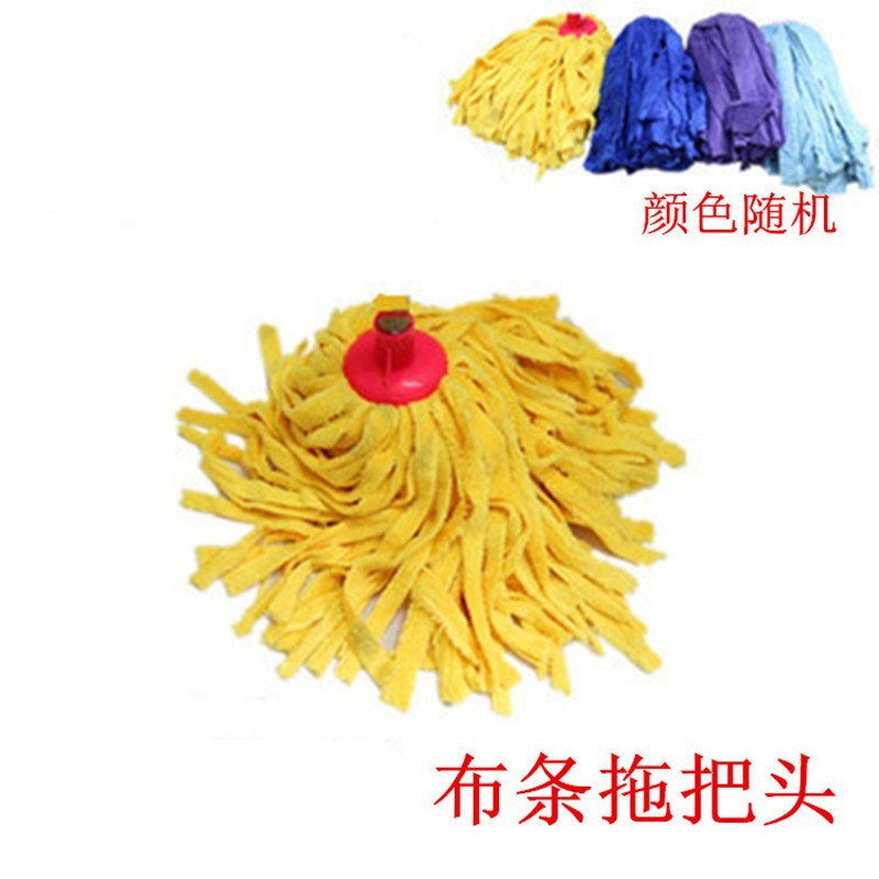Tira de hilo de algodón trapeador hogar húmedo y seco cabeza redonda absorbente Puro Blanco algodón trapeador al por mayor