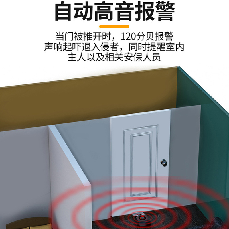 ホテルのドアをブロックする防犯警報器家庭用の独居女子学生がドアを塞ぐ神器のドアを塞ぐ衝突防止器のトップドア|undefined