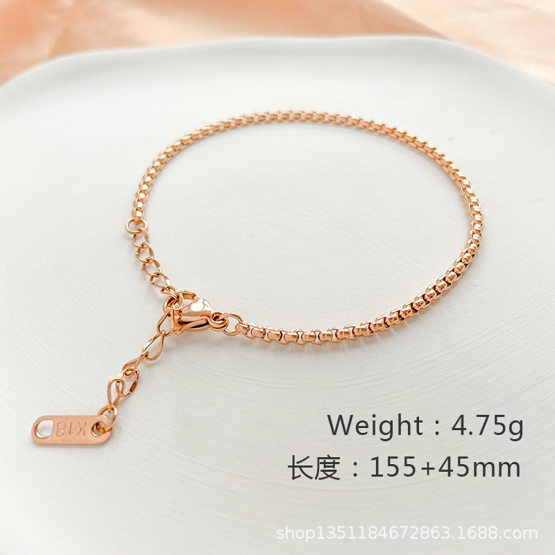 European and American Retro Girls' Bracelets, Jewelry, Women's Metal Internet Celebrity Bracelets, Mesh Straps, Girls' Clavicle Chains, Watches, Warm Air
