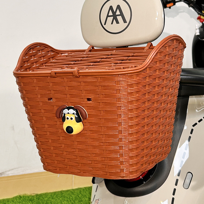 卸売電気自動車リア収納バスケットかわいい漫画オートバイバッテリーカーリアテール収納防水|undefined