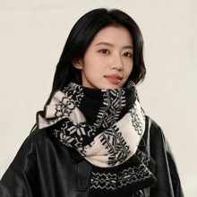 围巾女冬季2025新款韩系高级氛围感针织保暖围脖羊毛披肩