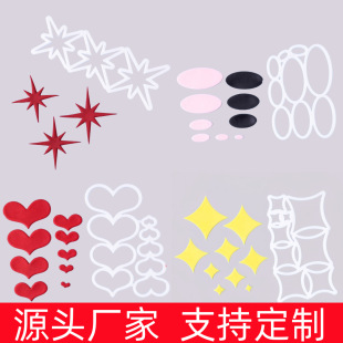 3D Fondant Cutting Mold Heart Star Light Star Round Oval Fondant Cutting Mold Cake Mold