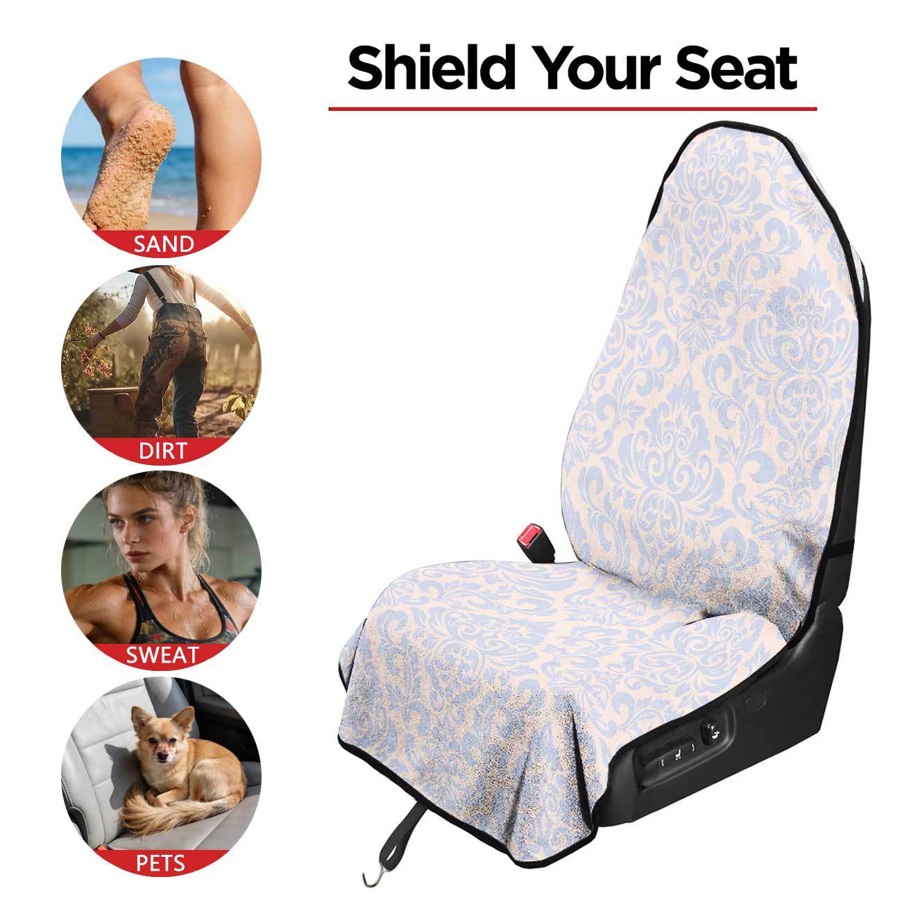Car seat towel cover, front seat protector, suitable for gym and exercise, universal for all seasons, car use 169