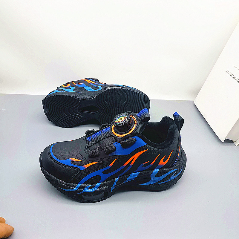 Zapatos de corrida de cuero de carbono de algodón primavera y otoño zapatos de corrida de niños zapatos de niños zapatos de niños grandes zapatos de estudiantes