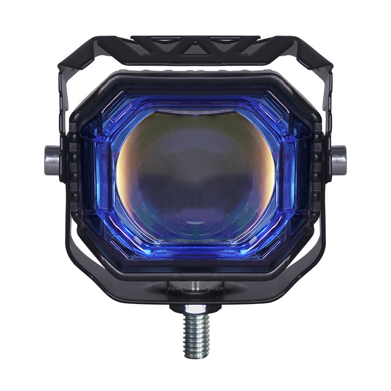 lámpara eléctrica super brillante led faro de motocicleta lente externa luz tangente luz fuerte noche paseo lejos y cerca faro