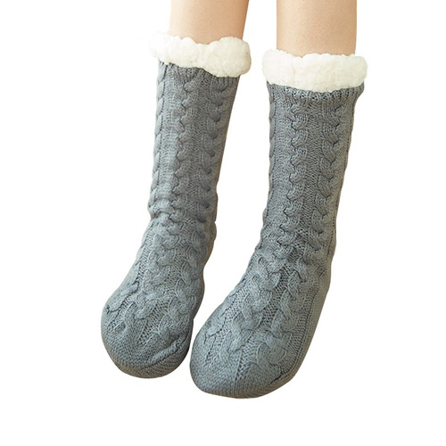 Floor Socks Adult Home Confinement Socks Leg Covers Sleeping Christmas Snow Socks Coral Velvet Slippers Carpet Socks Wholesale