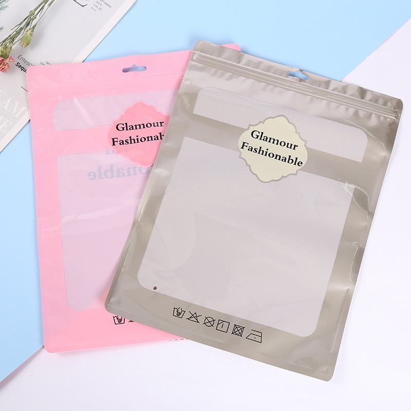 新款拉链袋内衣内裤服装包装袋袜子短裤pe塑料自封袋包装袋批发