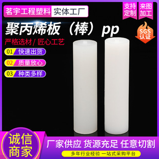 Pp Rod White Polypropylene Rod Food Grade Pure Material Solid Pp Rod Colorfulful Nylon Rod Acid and Alkali Resistant Polypropylene Rod