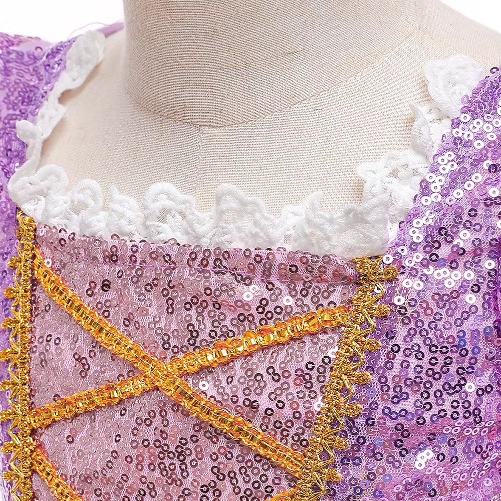 Christmas Long Hair Princess Cosplay Performance 2023 Ny tjejklänning_voghion.com