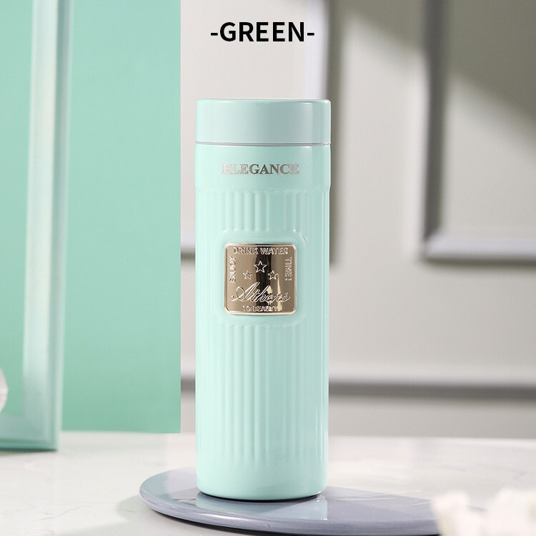 艾乐保温杯轻奢316L车载商务直身杯带茶隔泡茶水杯简约礼品杯定制|undefined