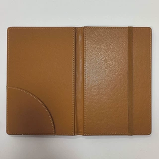 厂家定制商务办公酒店会所棕色PU皮革便签收银夹皮质单据收纳夹