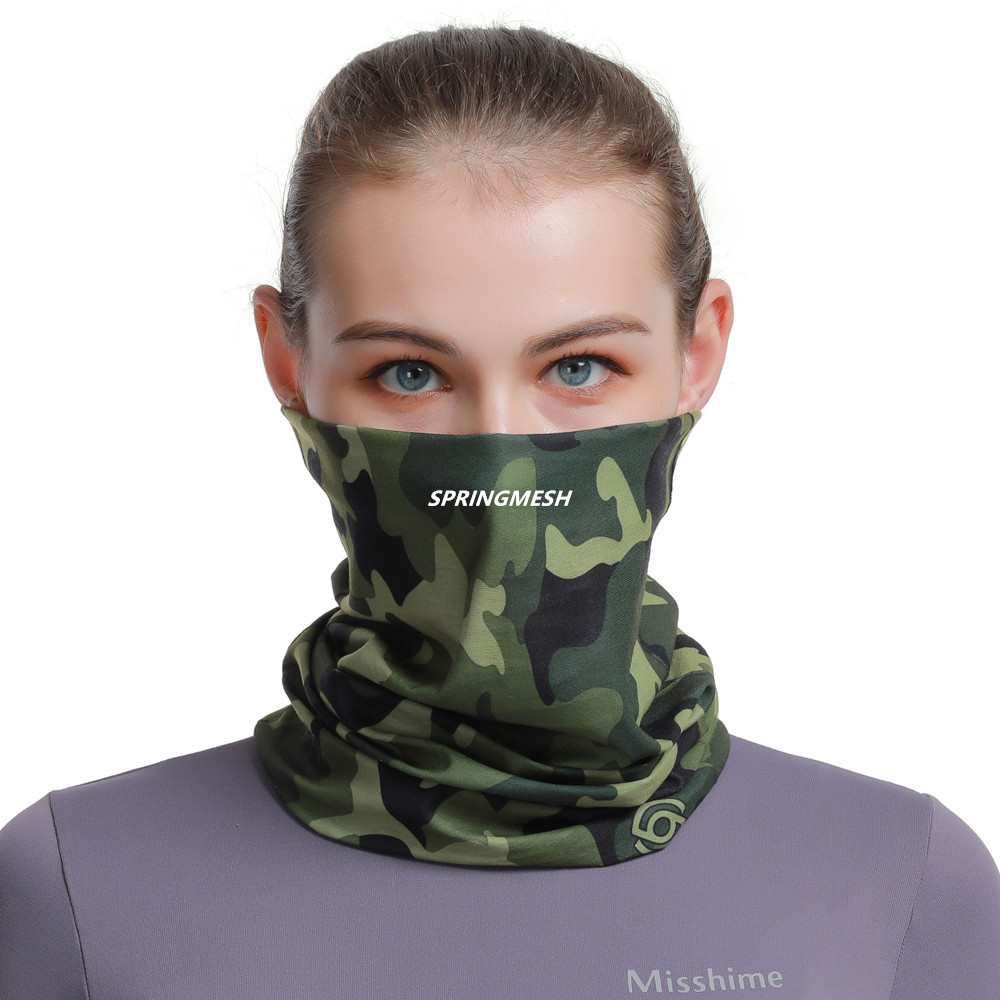 Sun protection mask, outdoor hiking sunshade face towel, UV protection camouflage multifunctional seamless magic headscarf