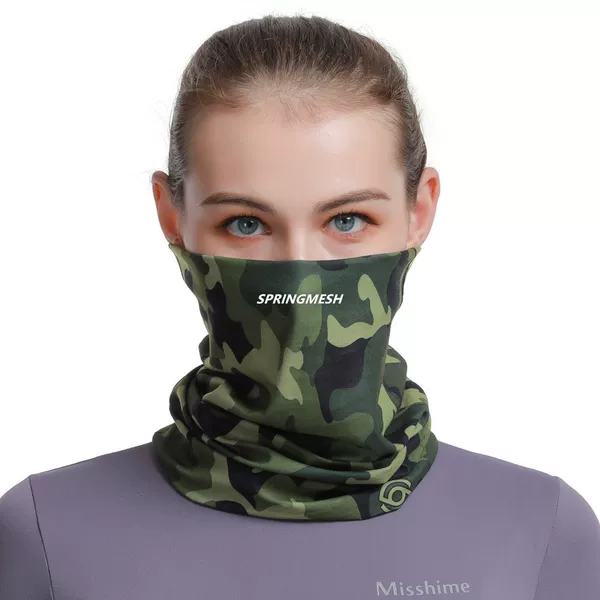 Sun protection mask, outdoor hiking sunshade face towel, UV protection camouflage multifunctional seamless magic headscarf