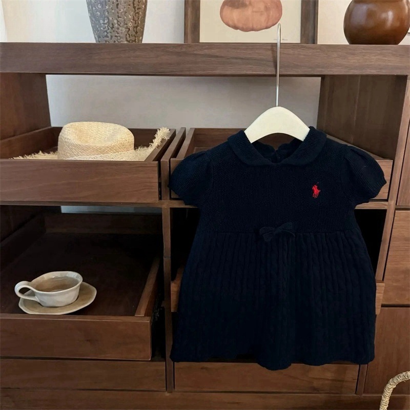 [Xianning Seven] ¡Sentido avanzado! Vestido de muñeca a cuadros retro estilo universitario con lazo floral de bebé femenino