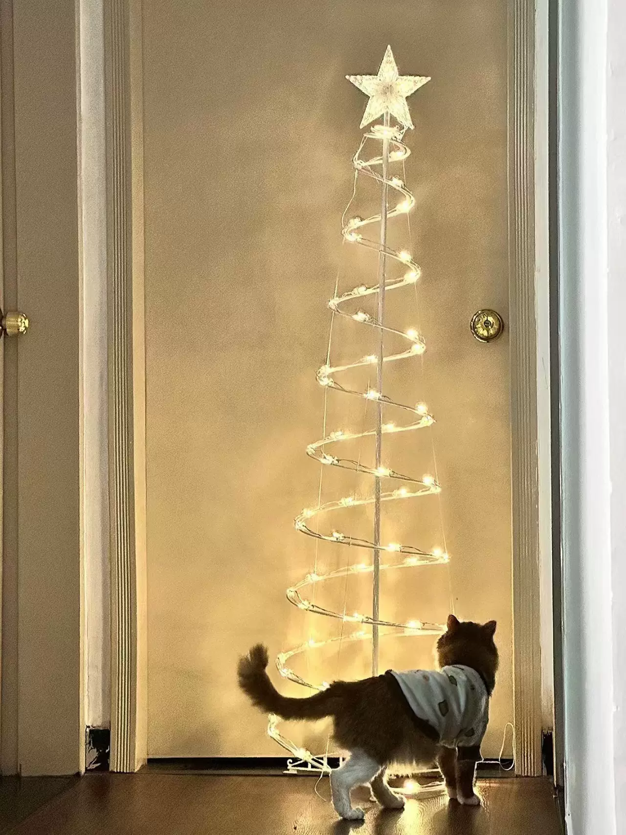 贝琪新品网红爆款Target圣诞螺旋树灯温馨节日室内装饰灯ins风北