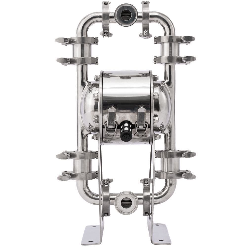江苏南格QBW卫生级隔膜泵 卡箍式设计拆装方便 内壁光滑易流动