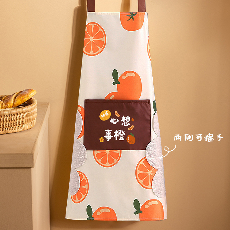 キッチン家庭用幸運エプロンクリエイティブ中国風要素耐油ファッションコットンリネンエプロン女性卸売|undefined