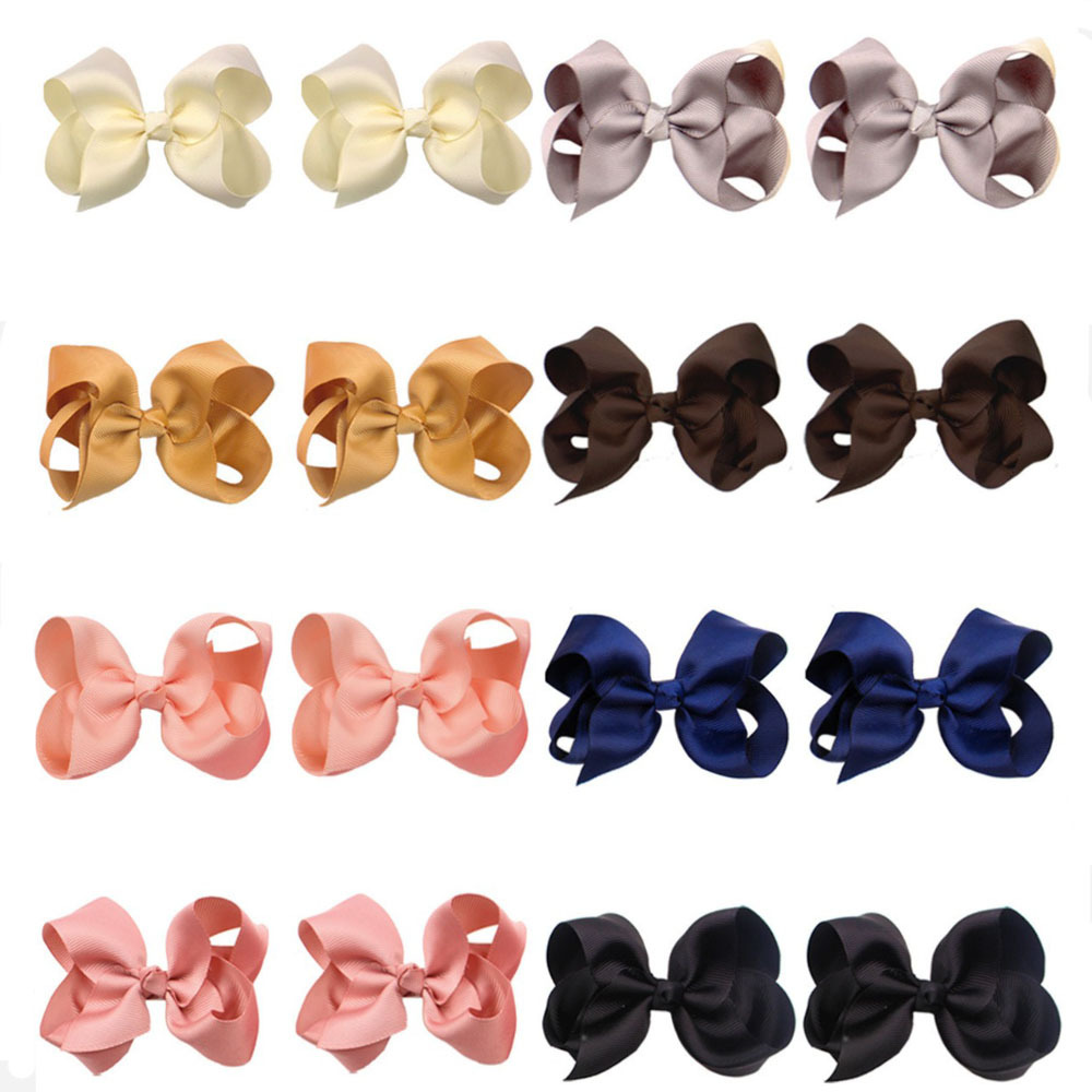 Niños brocas de cabello de 4 pulgadas roscas con flores burbujas arco brocas de cabello de niñas brocas de cabello de flores de flores directas de fábrica