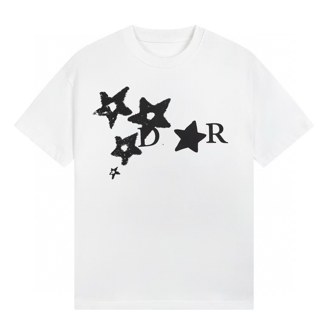 Dior Alphabet T-shirt Star White