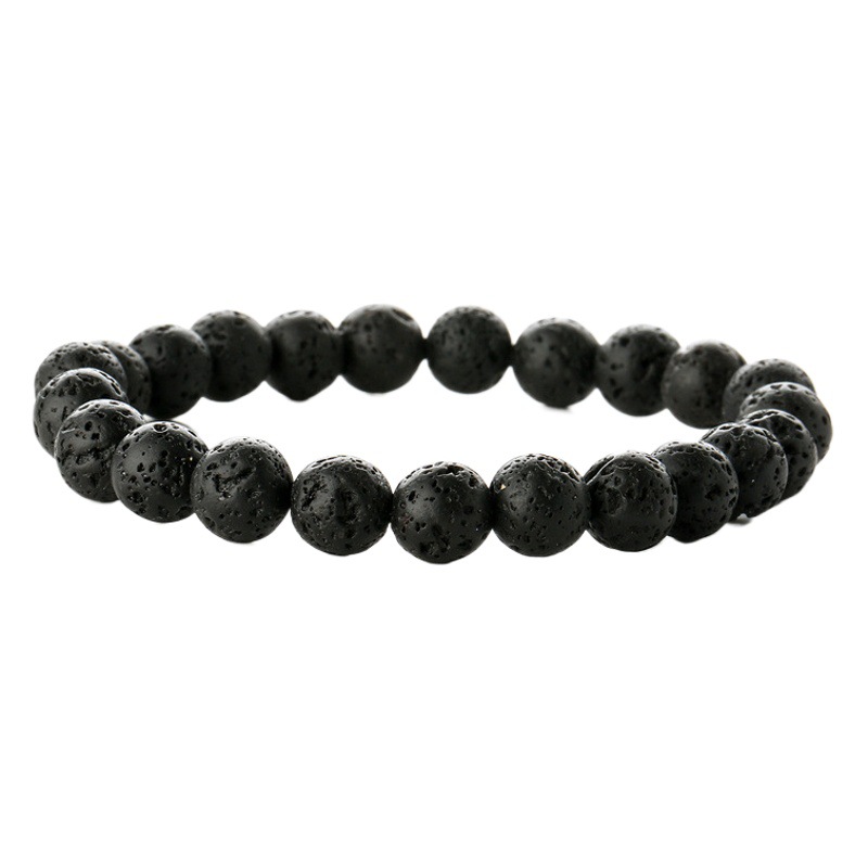 Directo de fábrica de piedra natural amatista cuentas pulsera ágata Calcedonia piedra pulsera acabado pulsera multicolor pulsera al por mayor