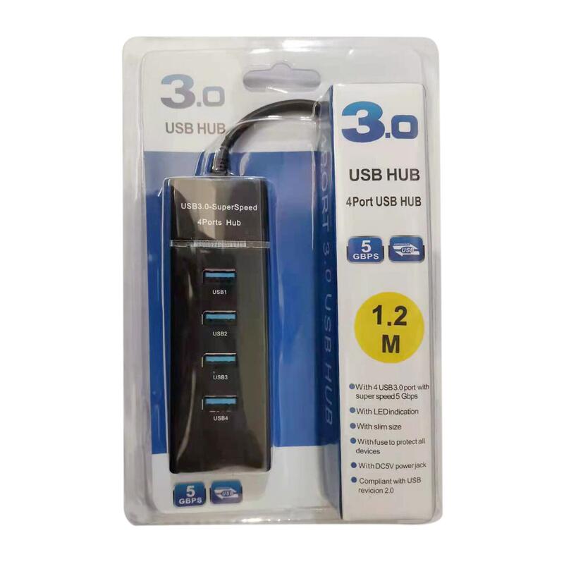 Usb3.0ノートパソコンのデスクトップ拡張烏一牽引七一牽引四hub集線器1.2メートル線長|undefined