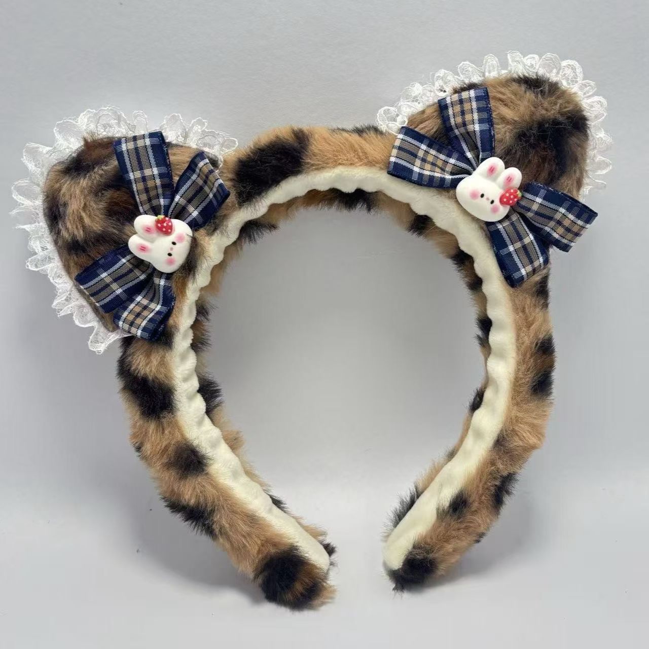 Nuevo hermoso amor tridimensional oso cabello red de peluche rojo dibujos animados orejas lavar la cara cabello red adornamiento para el cabello rojo al por mayor