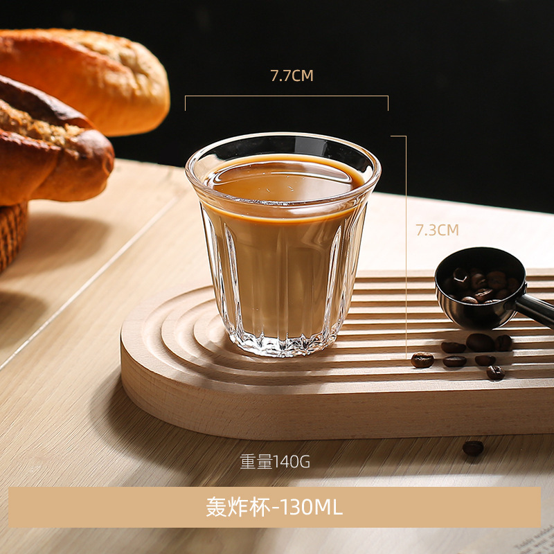 爆撃機Dirtyコーヒーカップins風コーヒーグラスオーストラリア白カップ家庭用パーマ透明朝食ラテカップ|undefined