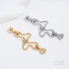 14K����ɫ肾G���ʯ���l���������diy����ˮ�����Ʒ�B�ӿ�