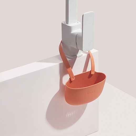 [Hedou] utensilios de cocina fregadero de almacenamiento suministros cesta colgante de drenaje fregadero de una sola capa doble bolsa de drenaje colgante al por mayor