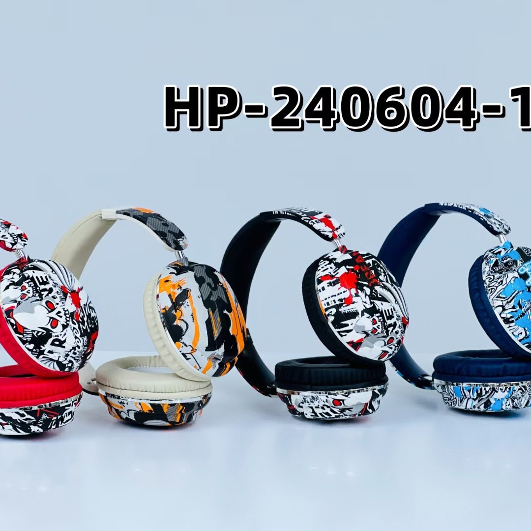 Comercio exterior nuevo BT500 venta caliente de comercio electrónico graffiti auriculares inalámbricos bluetooth deportivos pesados auriculares de bajo directo fábrica