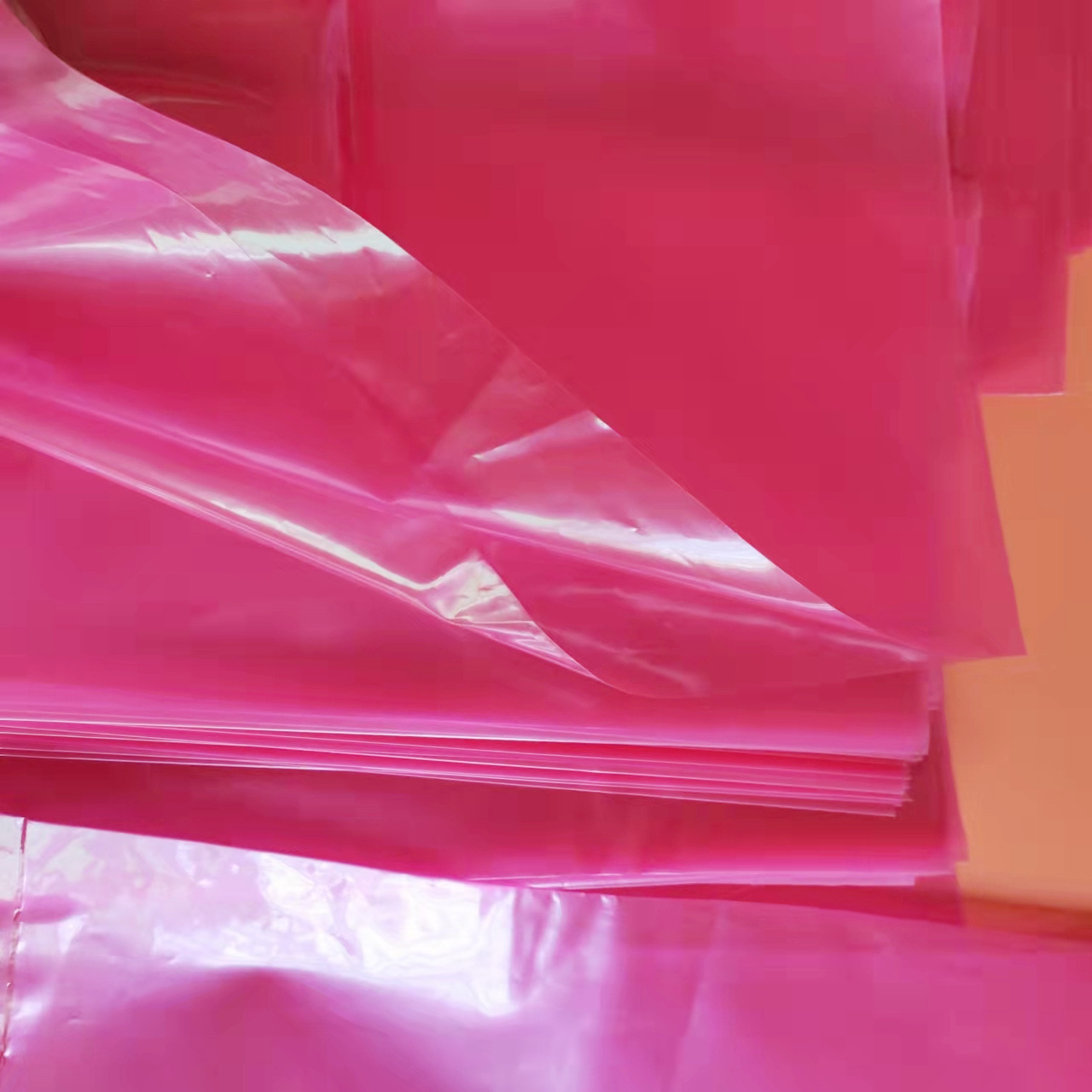 红色防静电PE平口袋 电子产品pcb主板包装袋液晶屏包装袋