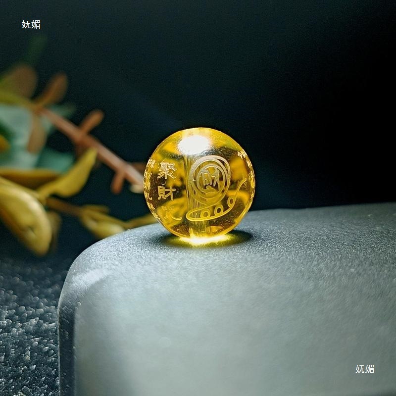 シトリン金運ビーズジュエリー彫刻 DIY ブレスレットアクセサリーブレスレットブレスレット金運ビーズアクセサリー彫刻ビーズ|undefined